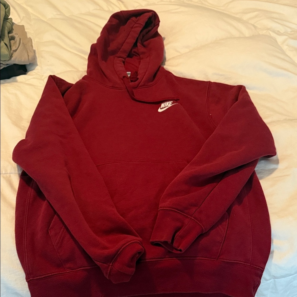 Nike Men's Burgundy Hoodie